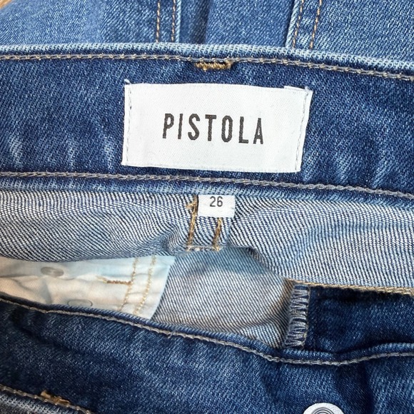 Pistola Lennon High Rise Crop Bootcut Jeans Size 26 Raw Hem - Picture 7 of 11